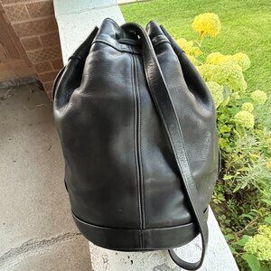 COACH Vintage 90 US Drawstring Large Black Duffle Shoulder Bag Reimagined Unisex